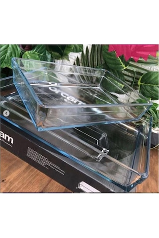 Premium Ikili Borcam Fırın Tepsisi