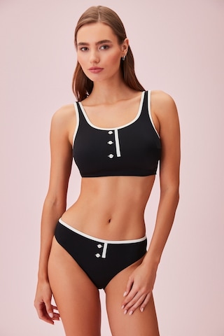 Suwen Retro Bikini Alt Sb24750847 Siyah