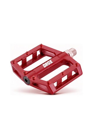 Asistan Drox Pd 720 Rulmanlı Pedal Çivili Mtb Freeride Bmx Geniş Platform Bisiklet Pedalı Kırmızı