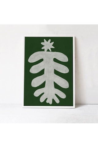 Noel Duvar Sanatı Posteri, Sanat, Soyut Noel Ağacı