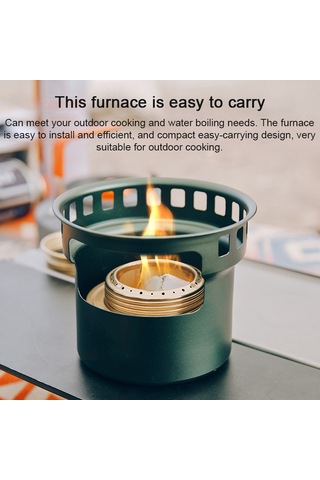 Alüminyum Alaşımlı Açık Soba Ev Çay Makinesi Alkol Soba Gümüş