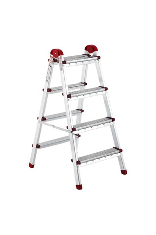 Ayyıldız Çift Çıkışlı Katlanabilir Ev Tipi Merdiven 3+3 Basamak Galvanizli Diğer