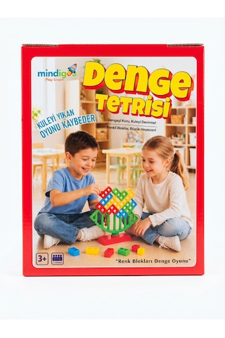 Denge Tetrisi Renk Blokları Denge Oyunu Eğitici Kutu Oyunu