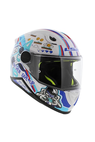 Ls2 Kıd Next Level Çocuk Fullface Motosiklet Kaskı Açık Beyaz