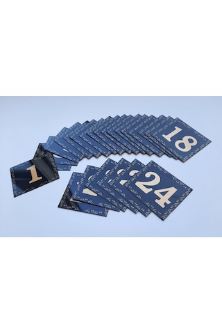 Kapı Numarası 5.5x6.5 Kendinden Yapışkanlı No:1 Den 24’E