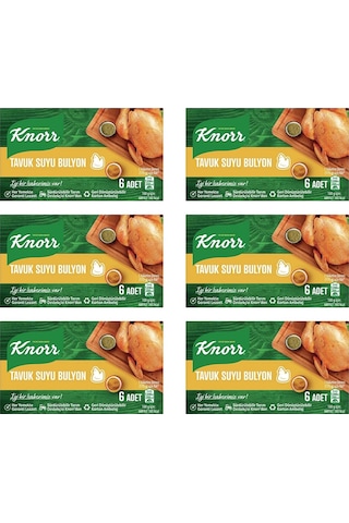 Knorr Tavuk Bulyon 6'lı 60 Gr X 6 Adet