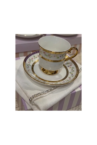 Blossom Vintage Kahve Fincan Takımı Ekru