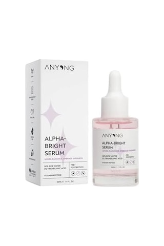 Anyong Alfa Arbutin Aydınlatıcı, Leke Karşıtı, Ton Eşitleyici Serum 30 Ml Pirinç Suyu & Traneksamik Asit
