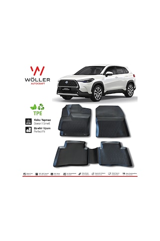 Toyota Corolla Uyumlu Cross Paspas 2022 Sonrası 3d Havuzlu Wöller Paspas