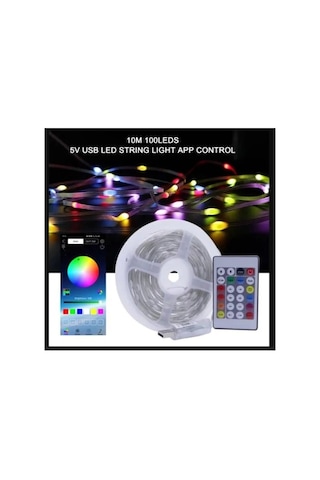 Usb Girişli Rgb Şerit Led Seti 10 Mt Ip 68 App Kontrol