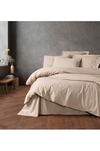 Cotton Box Plain Bej Çift Kişilik Nevresim Takımı