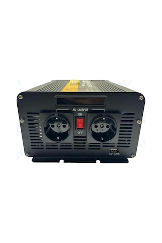 24 V Volt 1800 W Watt Modifiye Sinus İnverter İnvertör 24-220 V Çevirici Dönüştürücü Dijital Ekranlı