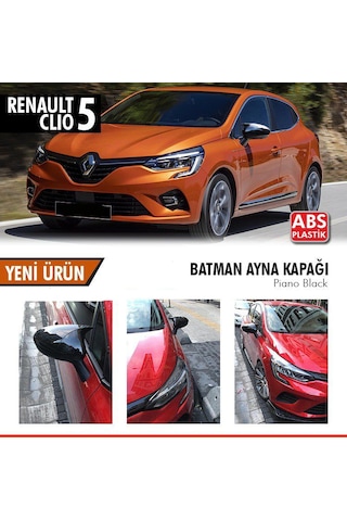 Renault Clio 5 Yarasa Ayna Kapağı Batman Piano Black Parlak Siyah