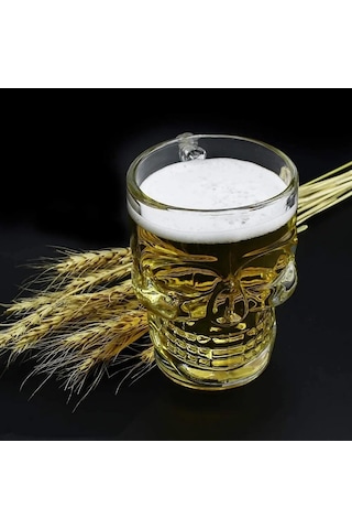Kuru Kafa Shot Bardağı Shot Bardak Tekila Bardağı Kuru Kafa Tasarımlı Isıya Dayanıklı Sunum Kokteyl Bardağı
