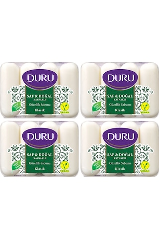 Duru Saf & Doğal Klasik Güzellik Sabunu 4 x 70 G 4'lü