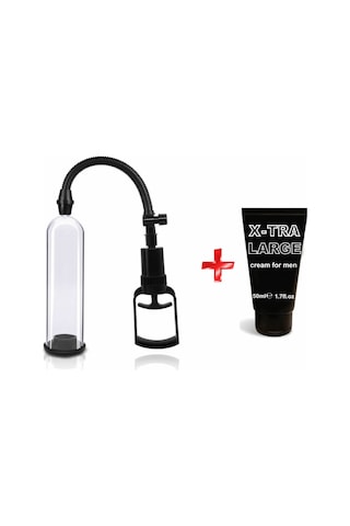 Truva Shop Passion Pump Güçlü Penis Vakum Pompası + 50 Ml Penis Kremi