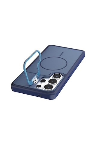 Joko - 759 - Samsung Galaxy Uyumlu S26 Ultra Pale Magsafe Standlı Kapak - Shophnrl - - Mavi