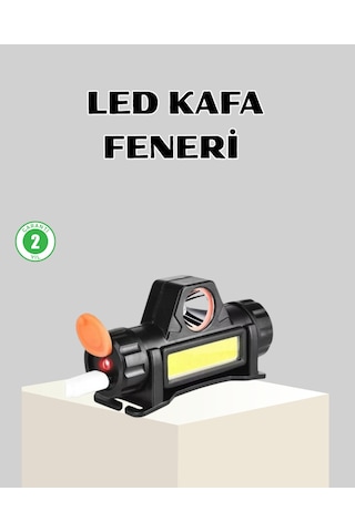 Kamp Ve Doğa İçin Şarjlı Led Baş Feneri - Mıknatıslı, Su Geçirmez Çok Renkli
