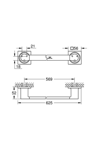 Grohe Allure Havluluk - 40341001 Krom