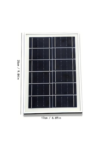 Honeybeeshop 2 Adet Taşınabilir Güneş Şarj Cihazı 4 Usb Portu 5m Kablo Güneş Paneli Kamp Yürüyüş Şarj Altın