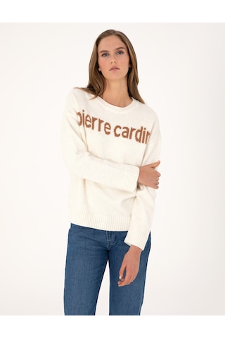 Pierre Cardin Kadın Ekru Kazak /triko 50310904-vr019 Ekru