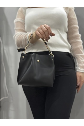 Biçomi Siyah Cilt Zrm Çanta Siyah