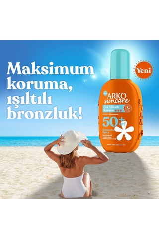 Arko Suncare Çok Yüksek Korumalı Vücut Güneş Spreyi SPF50+ 200 ML