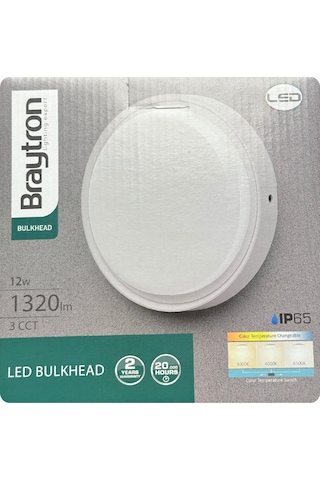 10 Adet Braytron 12w Beyaz, Günışığı, Sarı Işık Ayarlanabilir Dış Mekan Sıva Üstü Led Armatür Beyaz-günışığı-sarı Çok Renkli