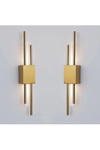 Kirpi Ledli Ve Elektirikli Boru Aplik Gold
