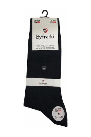 Yazlık Dikişsiz Pamuklu Erkek Çorabı-Siyah