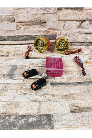 Motosiklet Mp3 Müzik Çalar Ve Alarm Set Bluetooth Bağlantısı