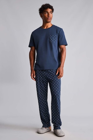 Defacto %100 Pamuk New Regular Fıt Kısa Kollu Gömlek Yaka 2li Pijama Takımı H7472ax26aunv135 Lacivert-nv135