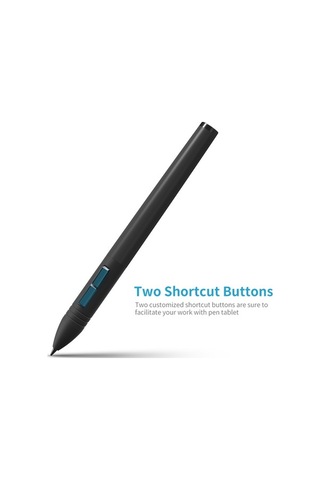 Novahub Huion Pen80 Şarj Edilebilir Elektromanyetik Rezonans Kalemi, 2 Prg. Düğmeli, Yeni 1060plus İçin