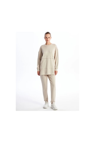 Lc Waikiki Lcw Modest Koyu Gri Kadın Beli Lastikli Düz Eşofman Altı Lıght Grey