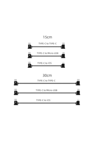 Didadodo Dji Mini 2/air 2/osmo Pocket 15cm Type-c İos Şarj Kablosu, Daha Hızlı Şarj