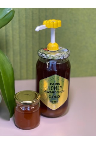 Lyson Kavanoz Tipi Bal Pompası, Desenli, Ly-doz9 Beyaz - Sarı