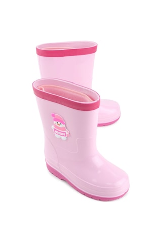 Gezer Kız Çocuk Kışlık İçinde Çıkarılabilir Ek Çoraplı Su Geçirmez Yağmur Bot Çizme Gc2kfm.00682.01.r90.g75 Pembe