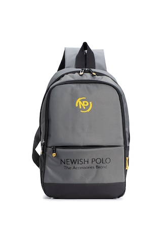 Np 2209 Unisex Minimal Sırt Çantası Laptop Bölmeli Şehir İçi Kullanım Gri