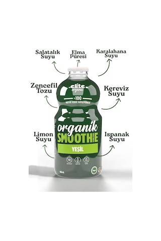 Elite Organıc Yeşil Smoothie 946 Ml