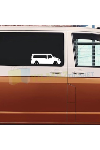 Volkswagen Transporter Basık Araç Oto Sticker Yapıştırma 1 Çift