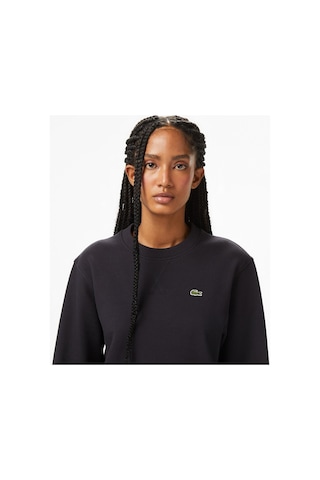 Lacoste Kadın Regular Fit Bisiklet Yaka Sweatshirt Siyah