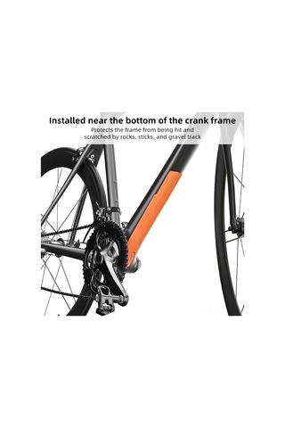 Monyee Mountain Bike Yol Bisikleti Çerçeve Koruması, Pvc Çarpma Engelleyici, Yılan Desenli Siyah Koruyucu Bandı