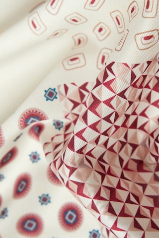 Ac&Co / Altınyıldız Classics Erkek Bej - Bordo Desenli Mendil Bej - Bordo
