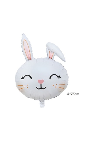 Tavşan Kafası Folyo Balon 75x55 Cm Tavşan Kafası Folyo Balon 75x55 Cm