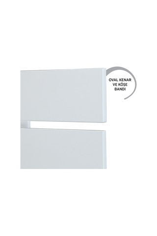 Pasifichome Huga Tek Kişilik Beyaz Yatak Başlık 90 Cm / 90 Cm Baza Başlık