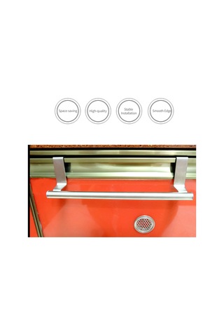 Skycity Stainless Steel Kapı Üstü Bez Tutucu, 23.5cm Uzunluk, Zirve Montaj, 4.5kg Yüke Dayanır, Mutfak/banyo İçin Gümüş