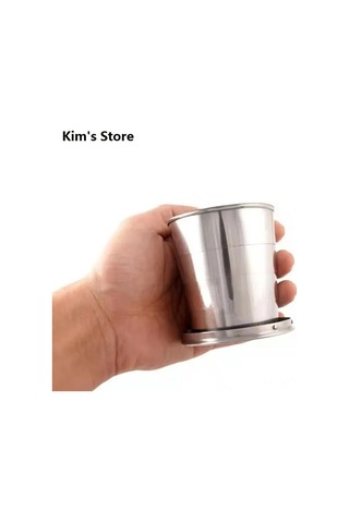 Geeroyoo Taşınabilir Paslanmaz Çelik Katlanabilir Bardak, 250 Ml, Seyahat Ve Kamp İçin Pratik İçecek Kabı