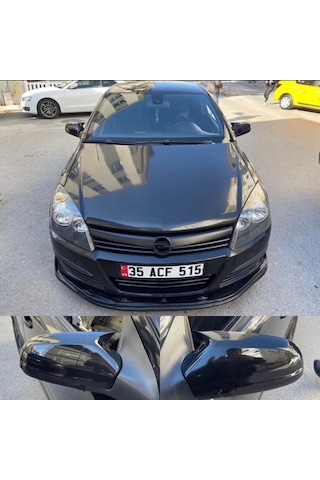Opel Astra H 2004-2008 Batman Yarasa Ayna Kapağı Piano Black Abs Plastik