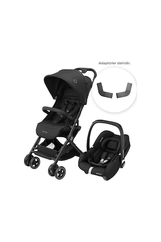 Maxi-Cosi Lara2-Cabriofix I-Size Ultra Kompakt Kabin Boy Seyahat Sistem Bebek Arabası Essential Black