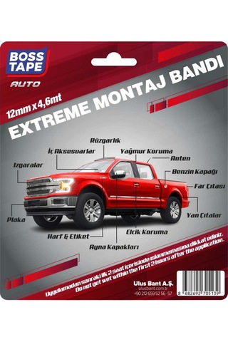 Extreme Araç Aksesuar. Spoiler. Çıta Montaj Bandı 4.6mt